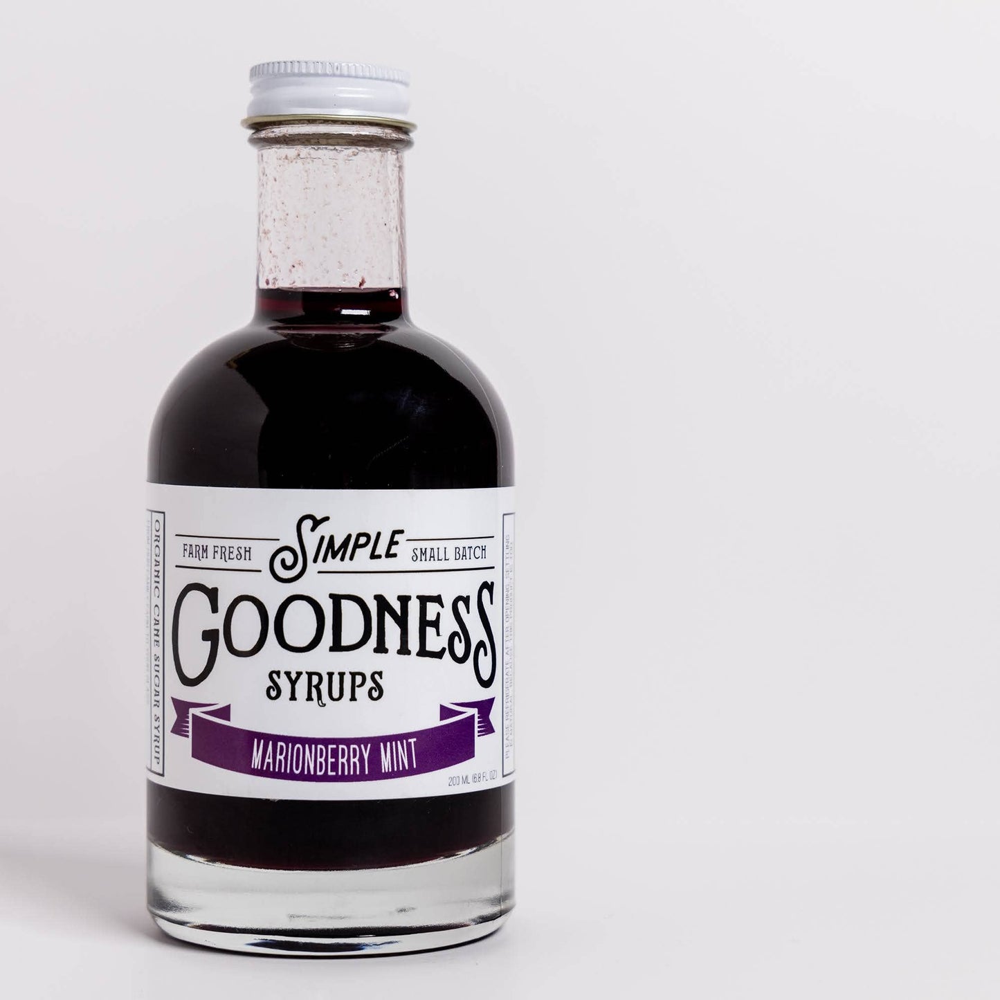 Simple Goodness Marionberry Mint Syrup