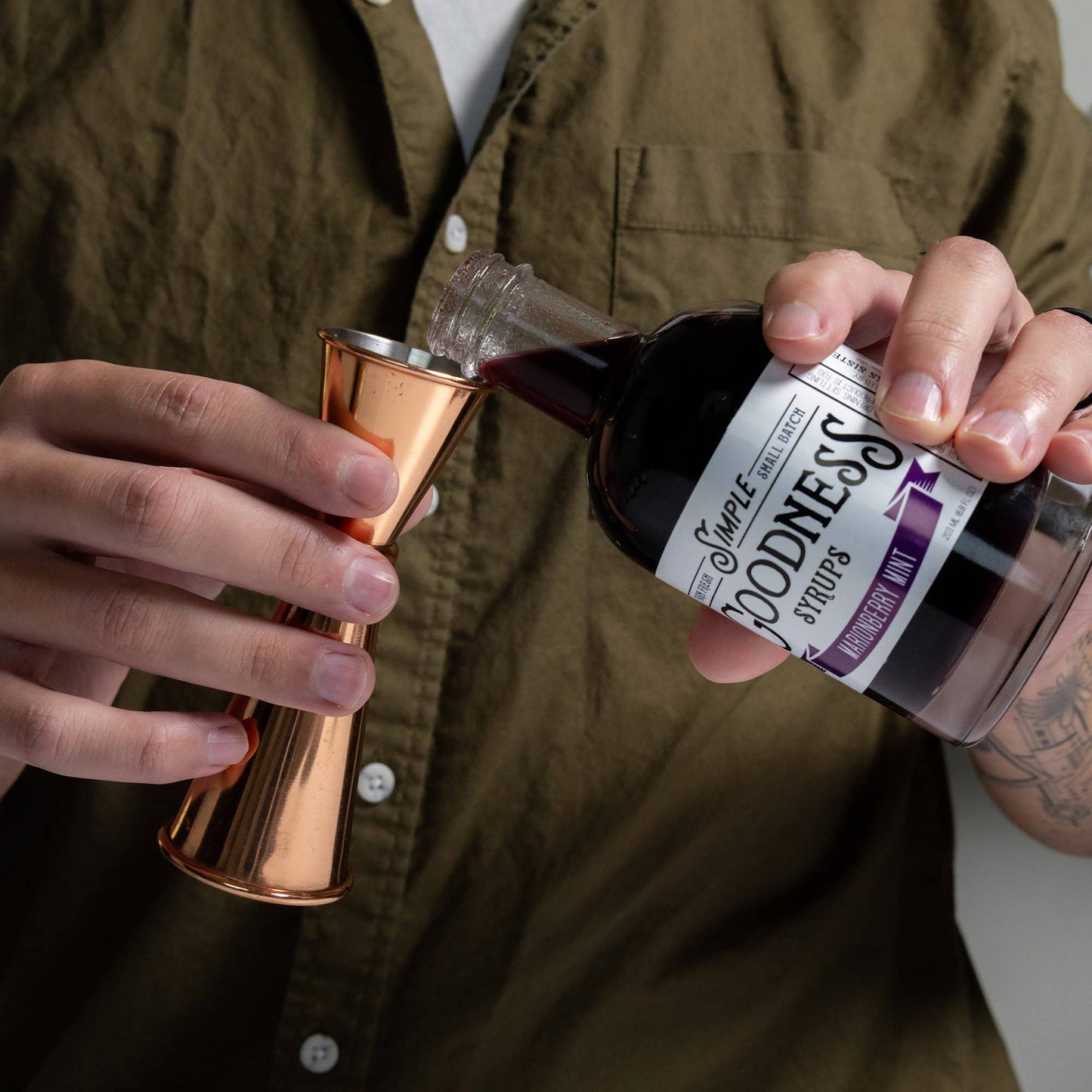 Simple Goodness Marionberry Mint Syrup