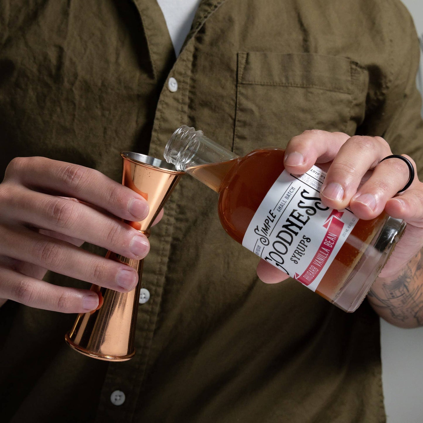 Simple Goodness Rhubarb Vanilla Bean Syrup