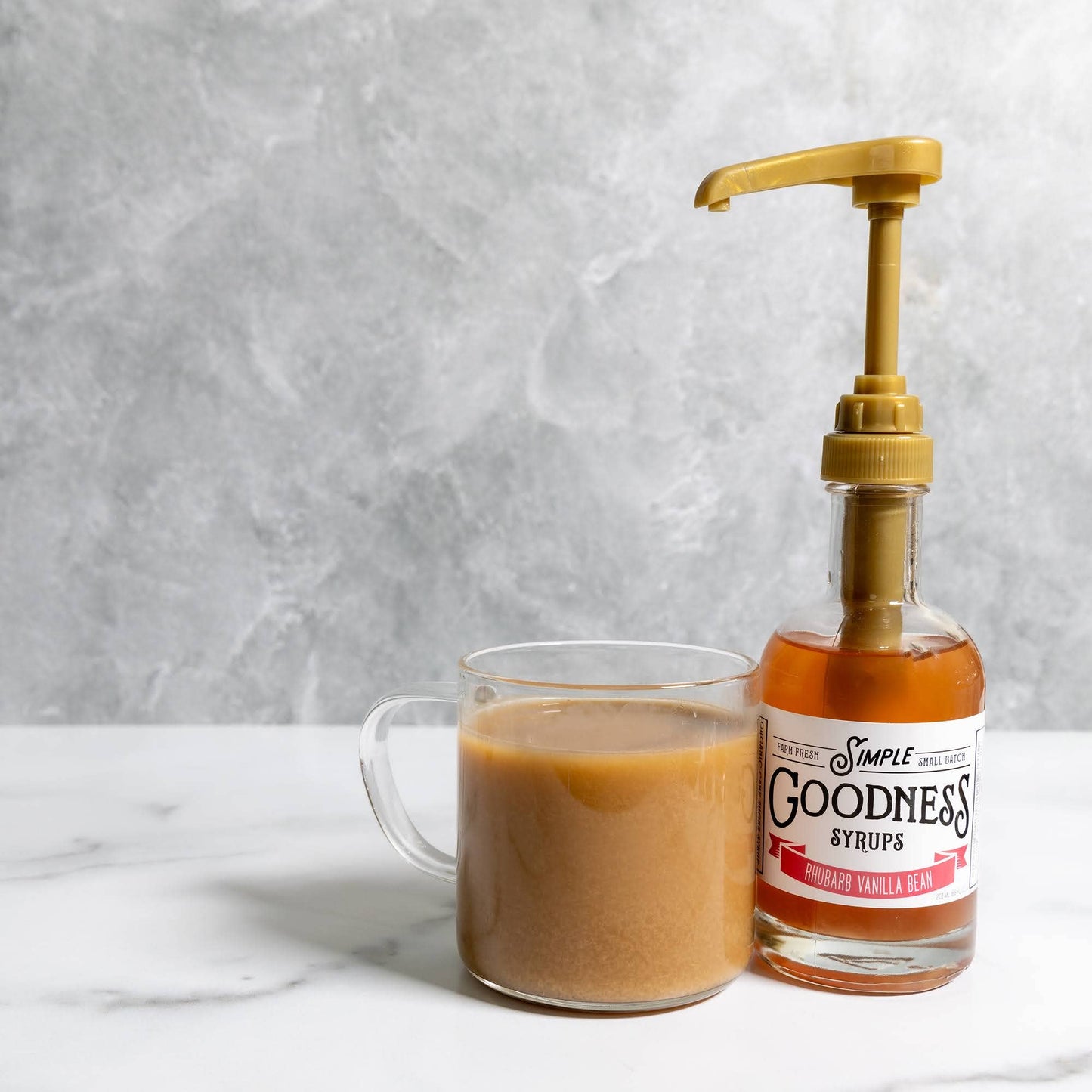 Simple Goodness Rhubarb Vanilla Bean Syrup