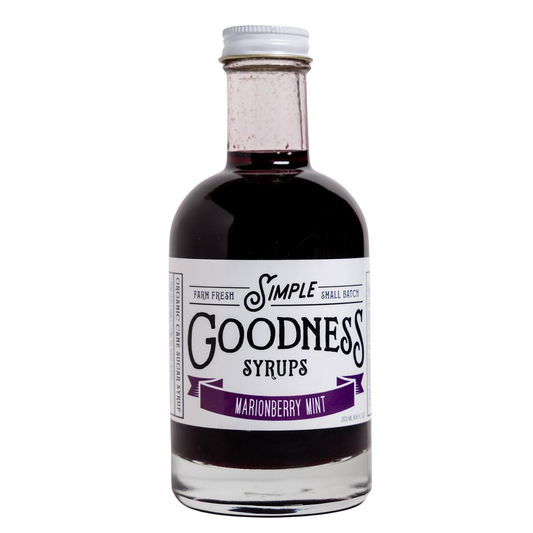 Simple Goodness Marionberry Mint Syrup